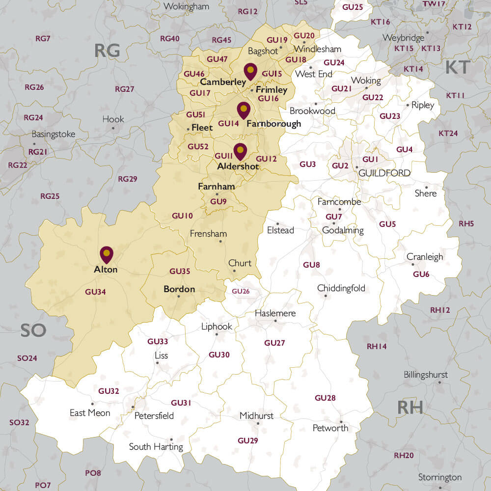 Melody Care Service Area Map